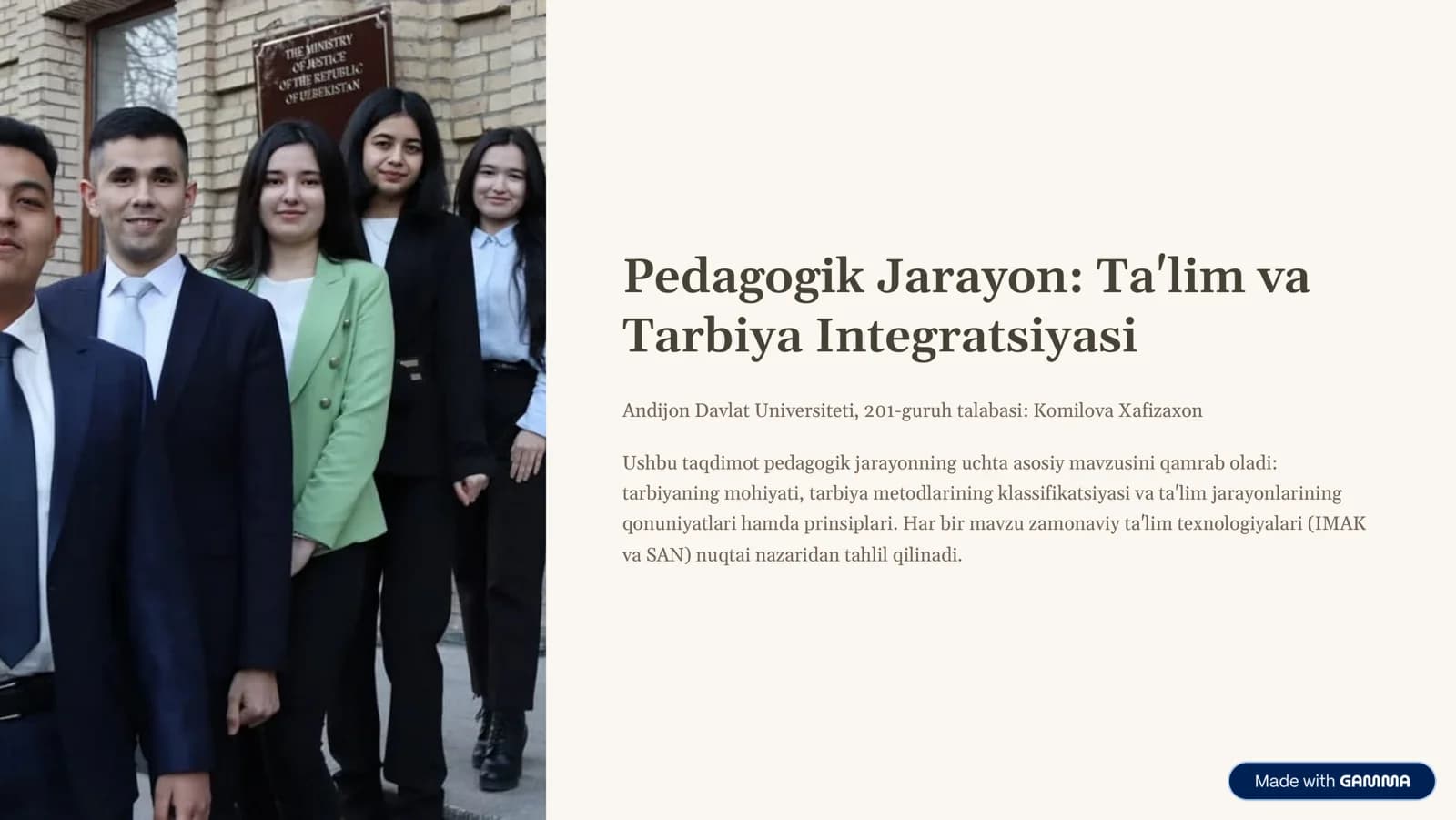 Pedagogik Jarayon: Ta'lim va Tarbiya Integratsiyasi