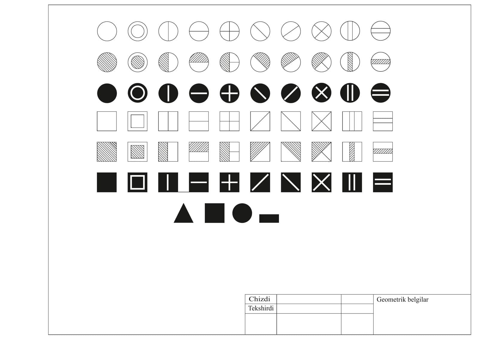 Geometrik shartli belgilar