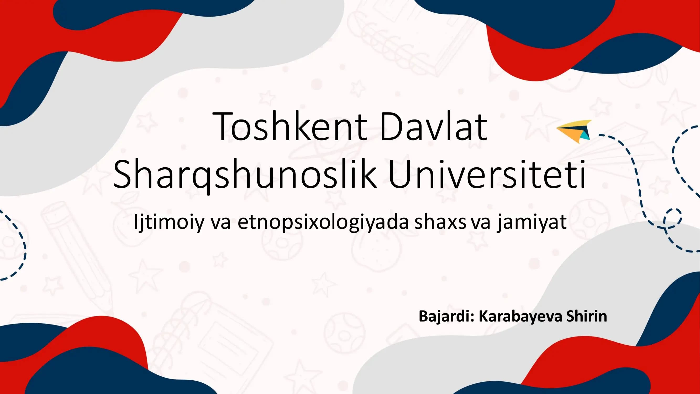 Ijtimoiy va Etnopsixologiyada Shaxs va Jamiyat