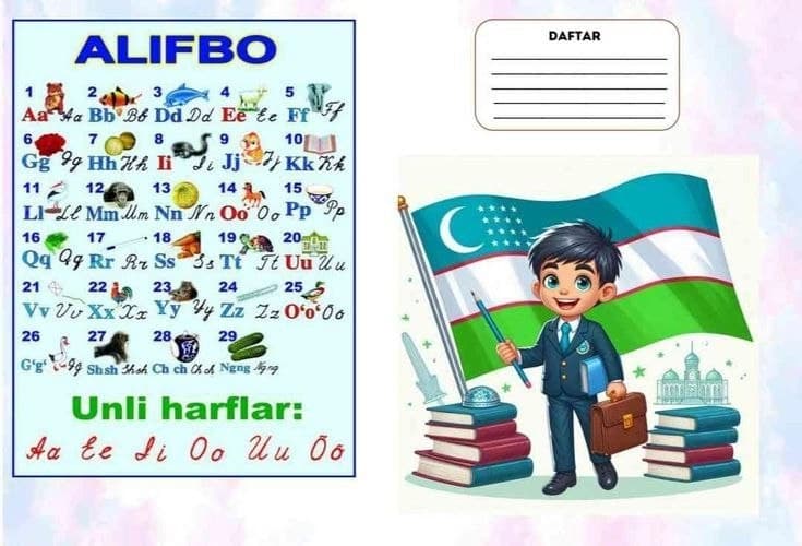 Ona tili fani uchun daftar yuzi