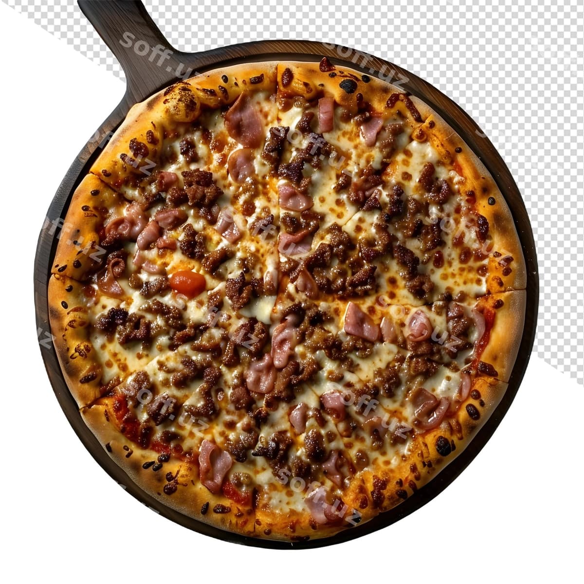 Pitsa bacon bilan, bacon qiling | Pizza with bacon bacon it