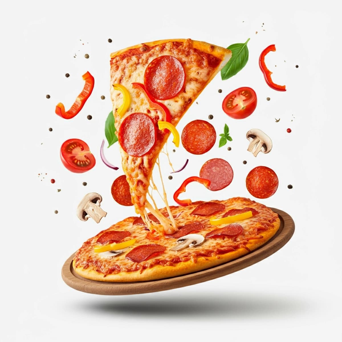 Pepperoni pomidorli pizza | Pizza with pepperoni tomatoes it