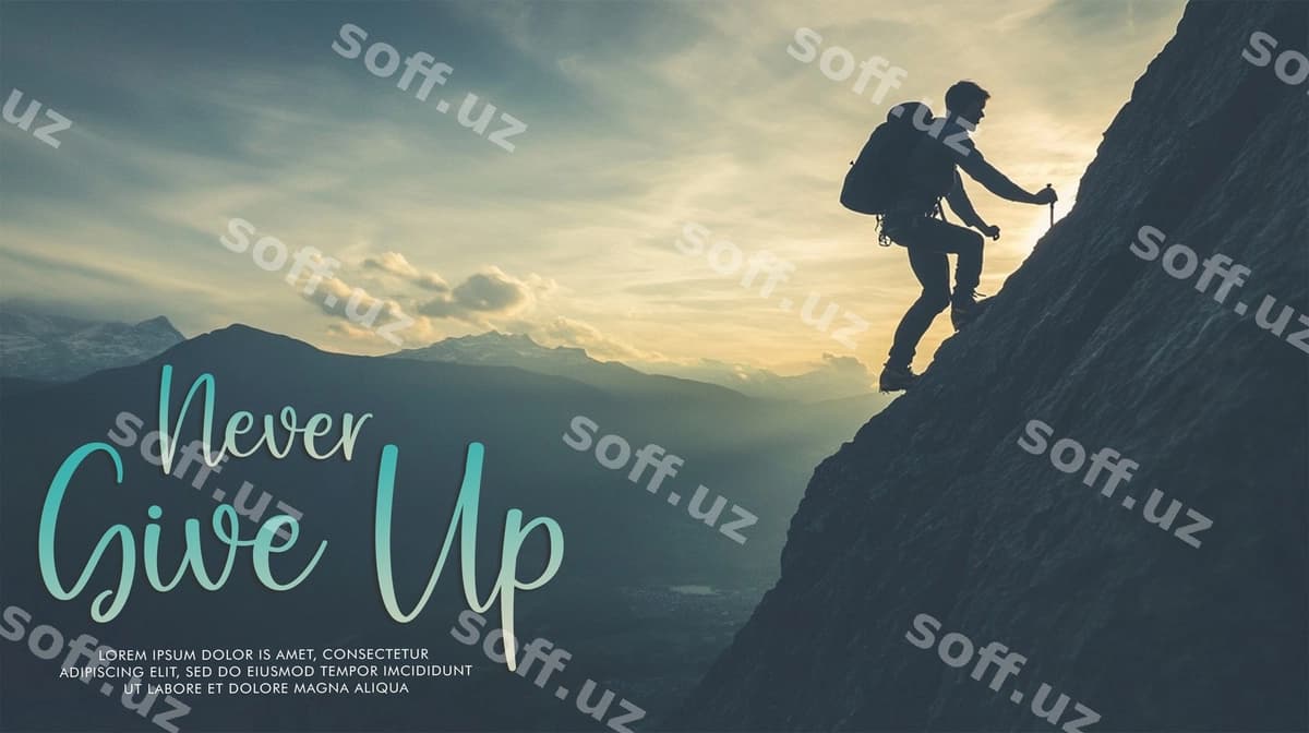 Poster hech qachon bermang | Poster never give up
