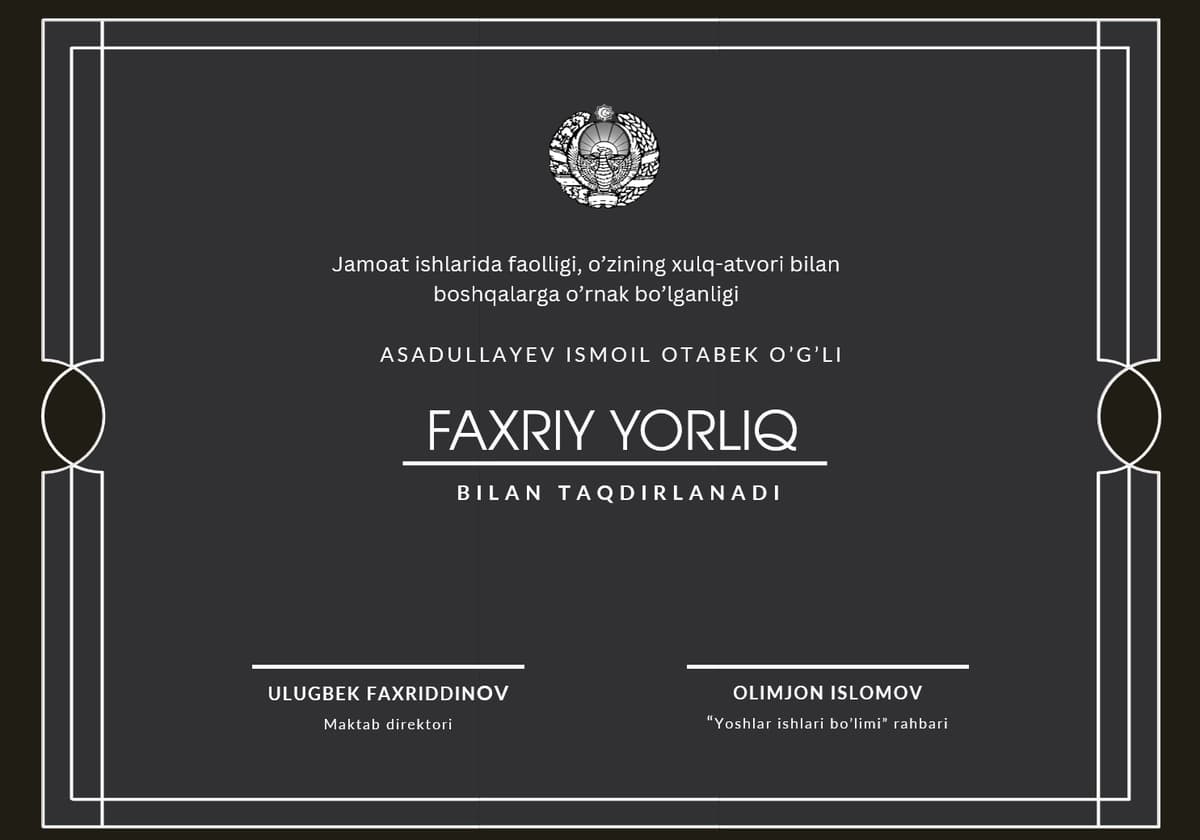 Faxriy yorliq