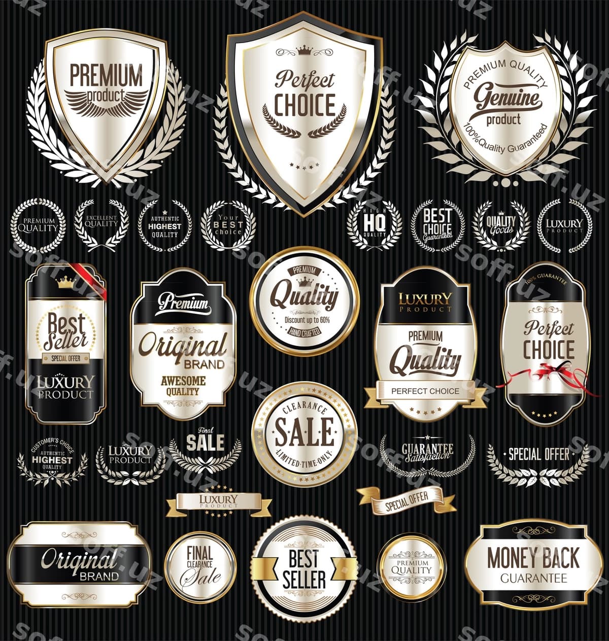 Premium hasharot kumush retro badjlar | Premium luxury silver retro badges