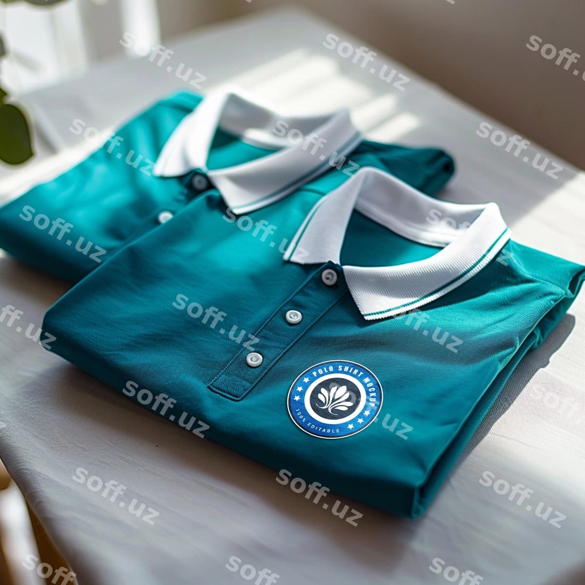 Psd polo ko'ylak mockup logotipi mockup | Psd polo shirt mockup logo mockup