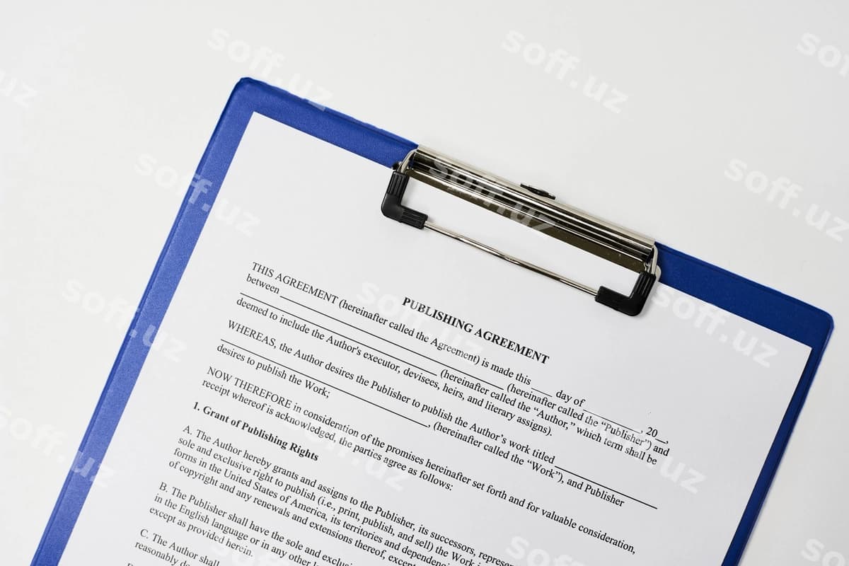 Nashr shartnomasi namunasi | Publishing agreement sample