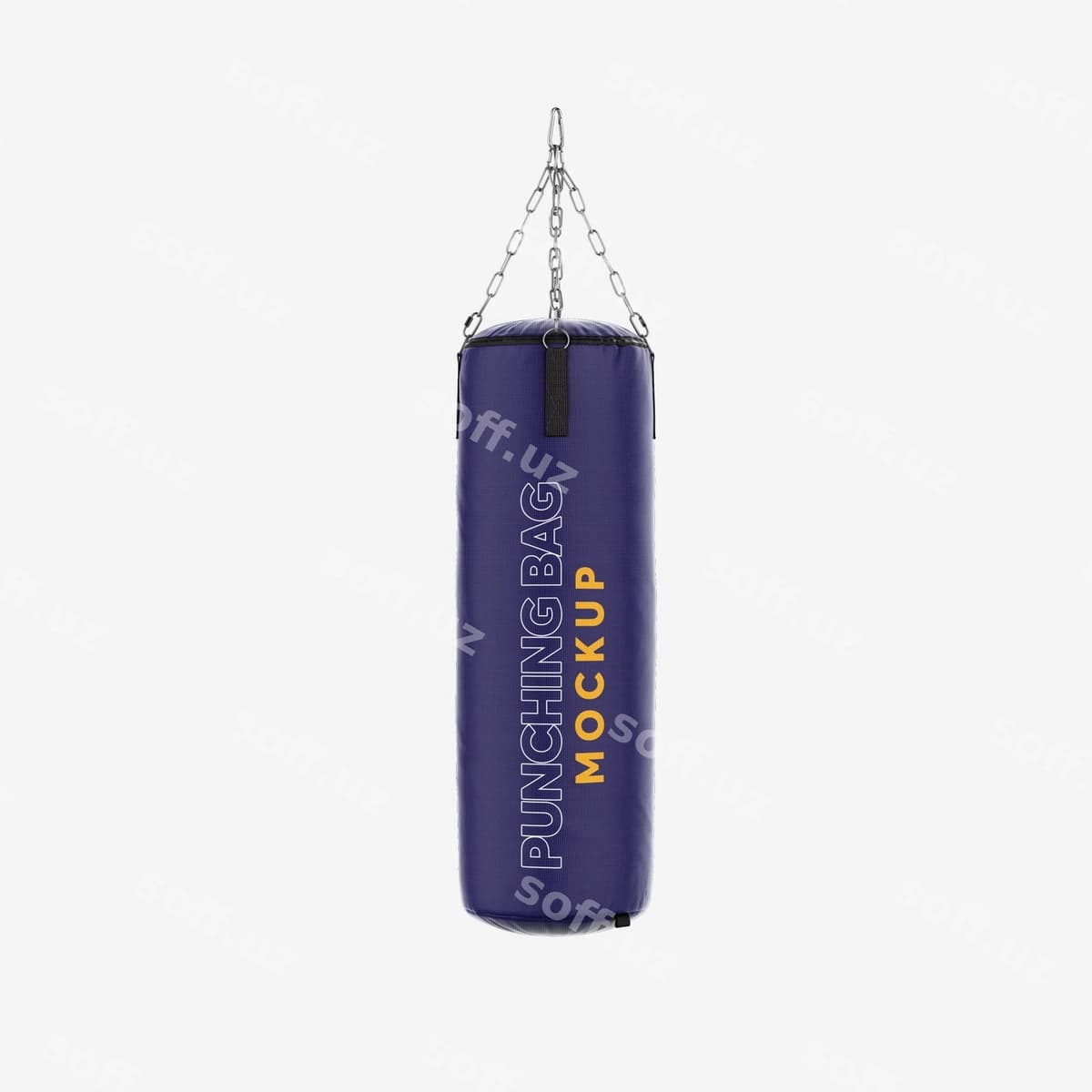 Shlagbaum shabloni premium shabloni | Punching bag mockup premium template
