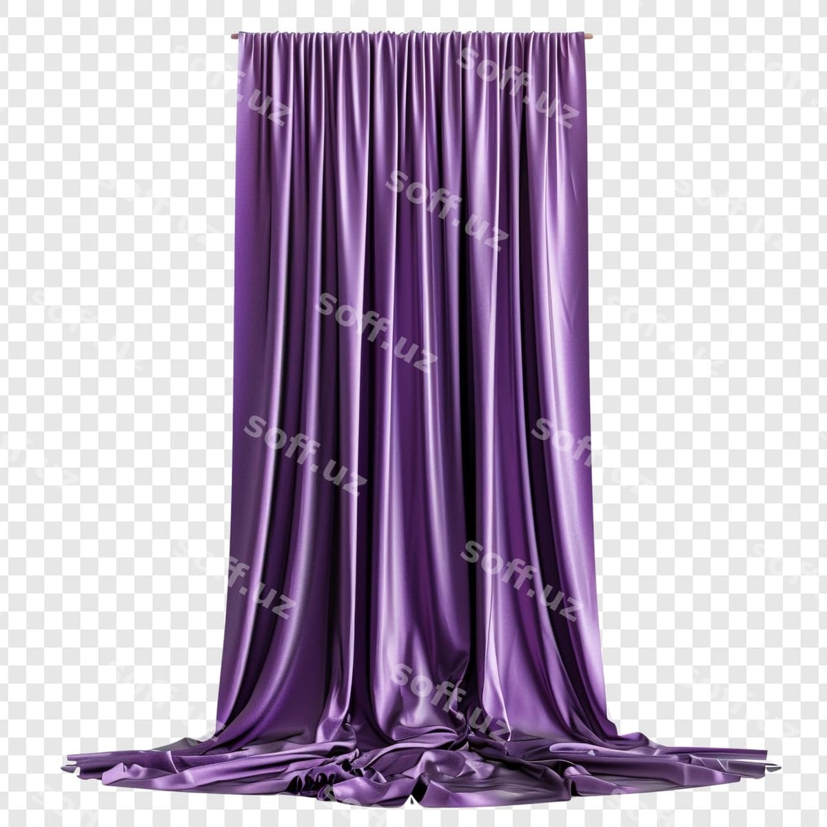 Binafsheviy drapel, drapel panjarlari bilan | Purple drapery with drapes curtains