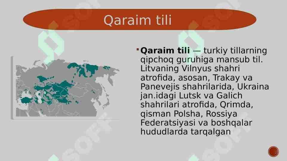 Qaraim tili — turkiy tillarning qipchoq guruhiga mansub til.