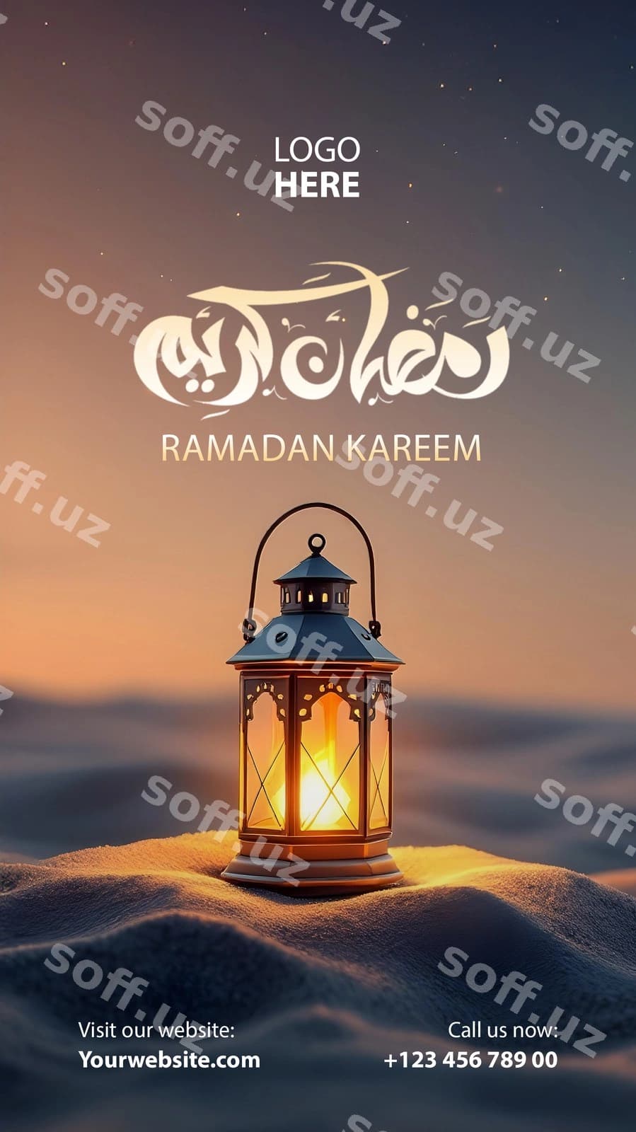 Ramazon kengirlan xush kelibsiz | Ramadan kareem lantern greeting