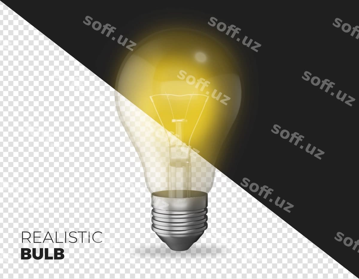 Haqiqiy lampochka chorqining 3D renderi | Realistic bulb glow 3d rendering