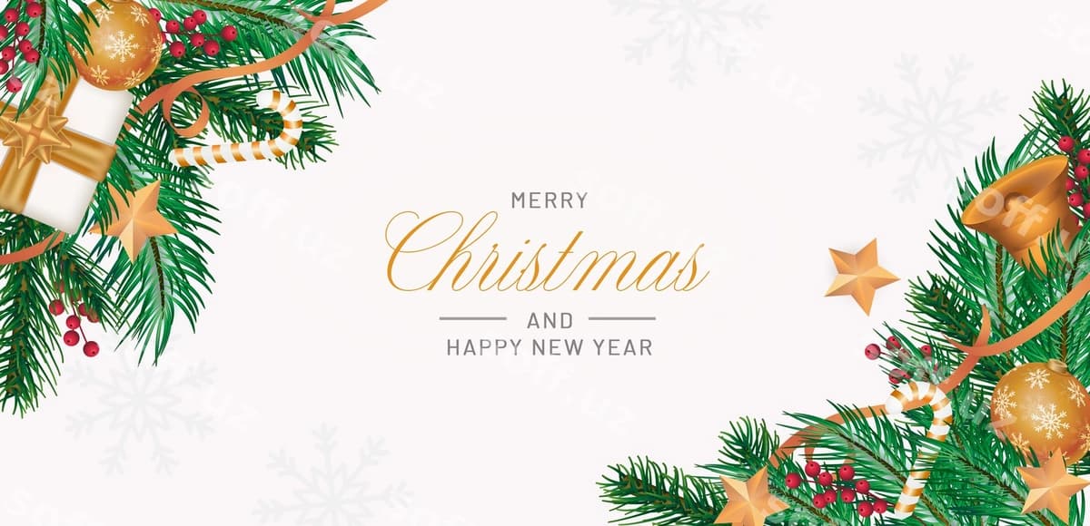 Realistik baxmalik qish bayrami fon | Realistic merry christmas background