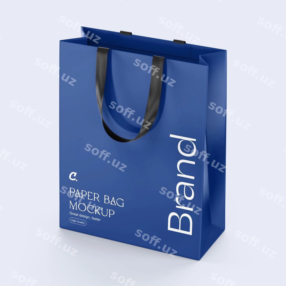 Realistik paper bag mockup | Realistic paper bag mockup