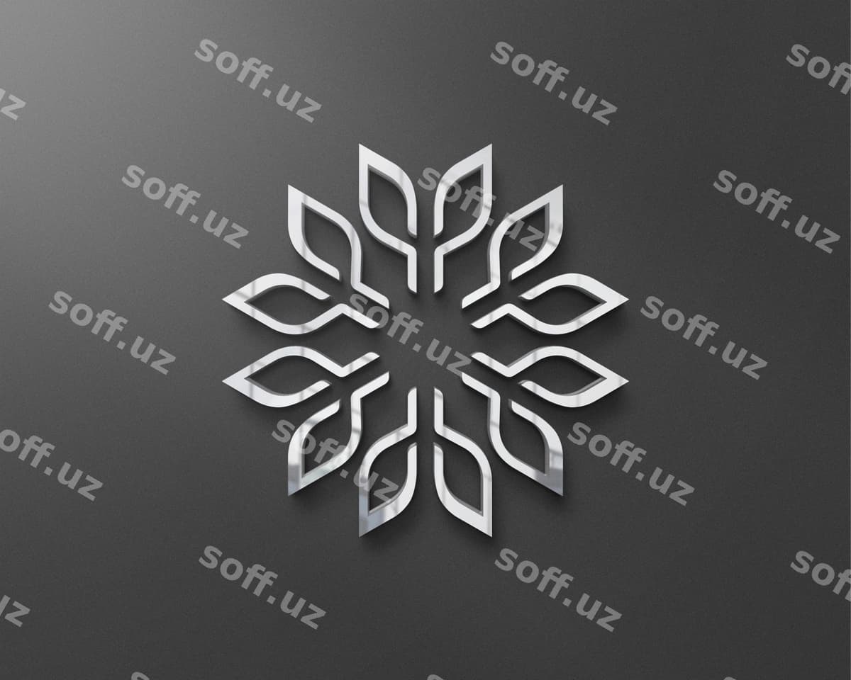 Realistik yorqin logotip model devori | Realistic shiny logo mockup wall