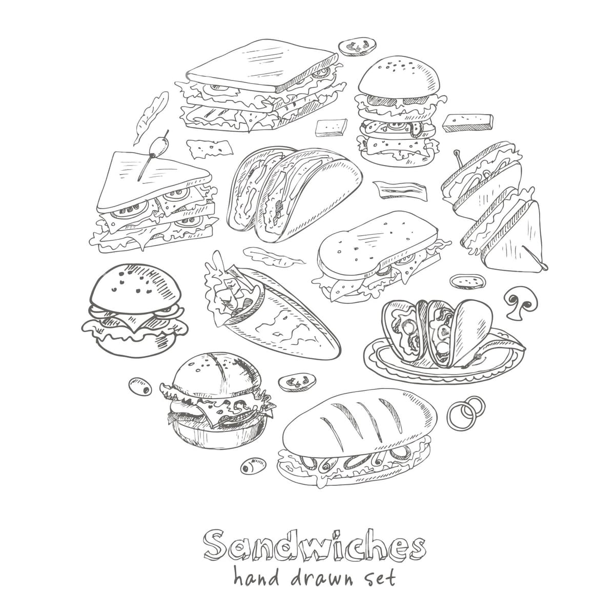Set sandvichlar | Set sandwiches