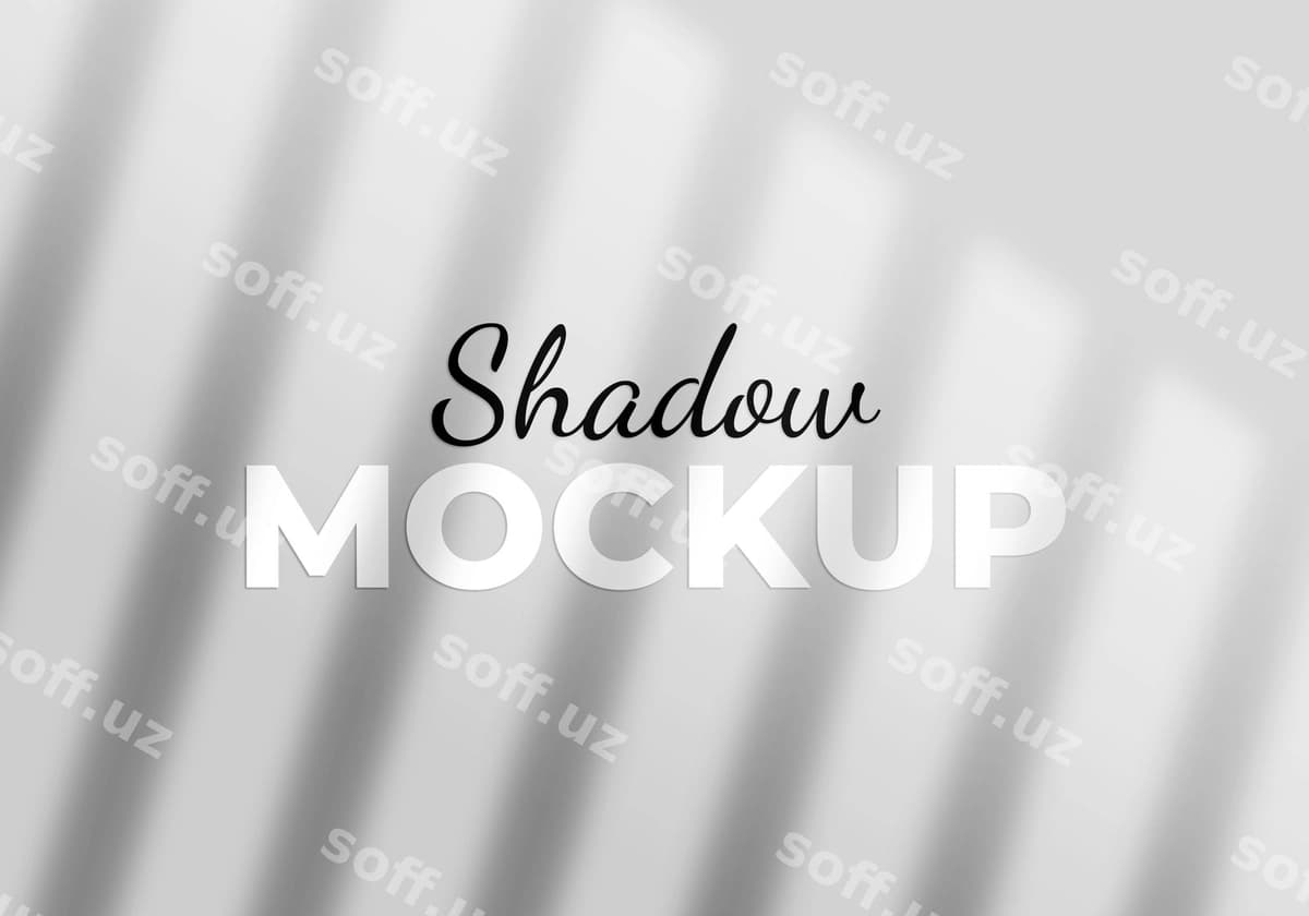 Soya qoplamasi maketi | Shadow overlay mockup