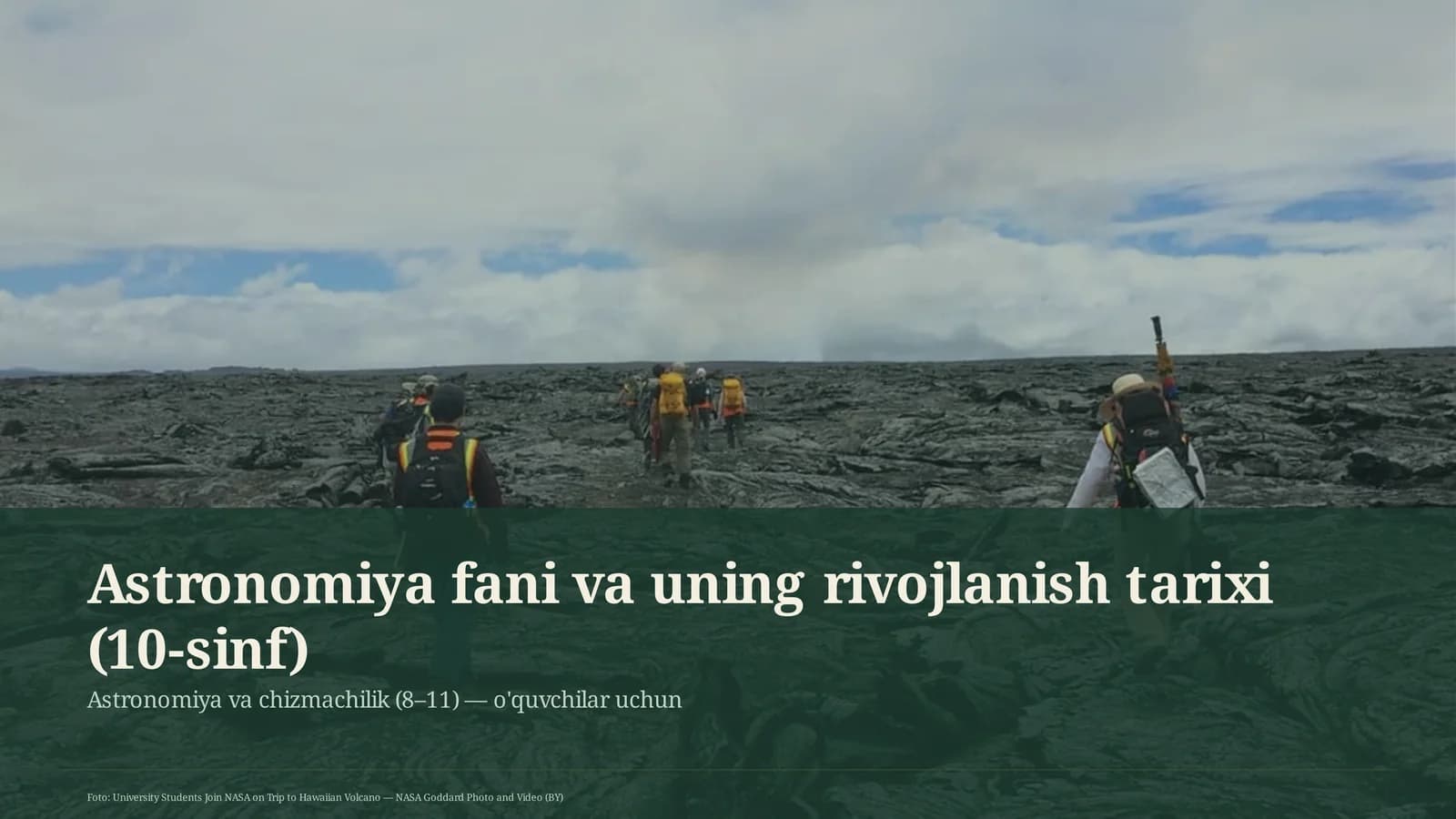 Astronomiya fani va uning rivojlanish tarixi (10-sinf)