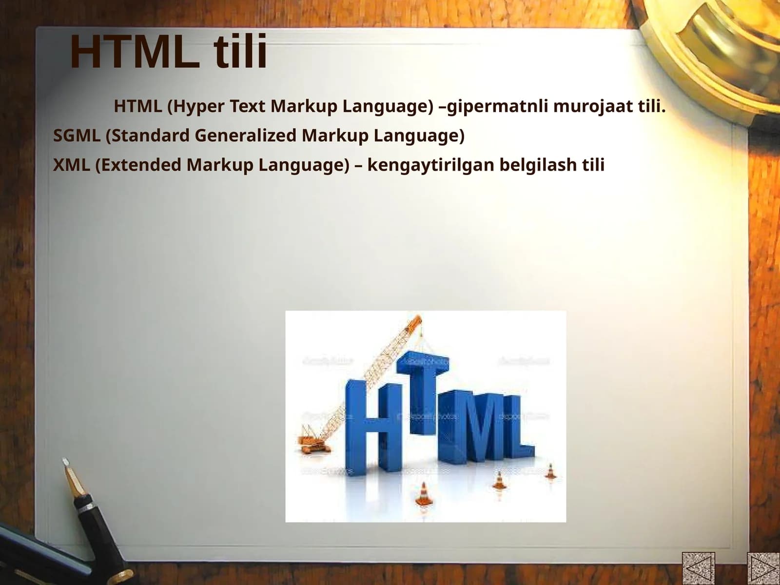 HTML tili
