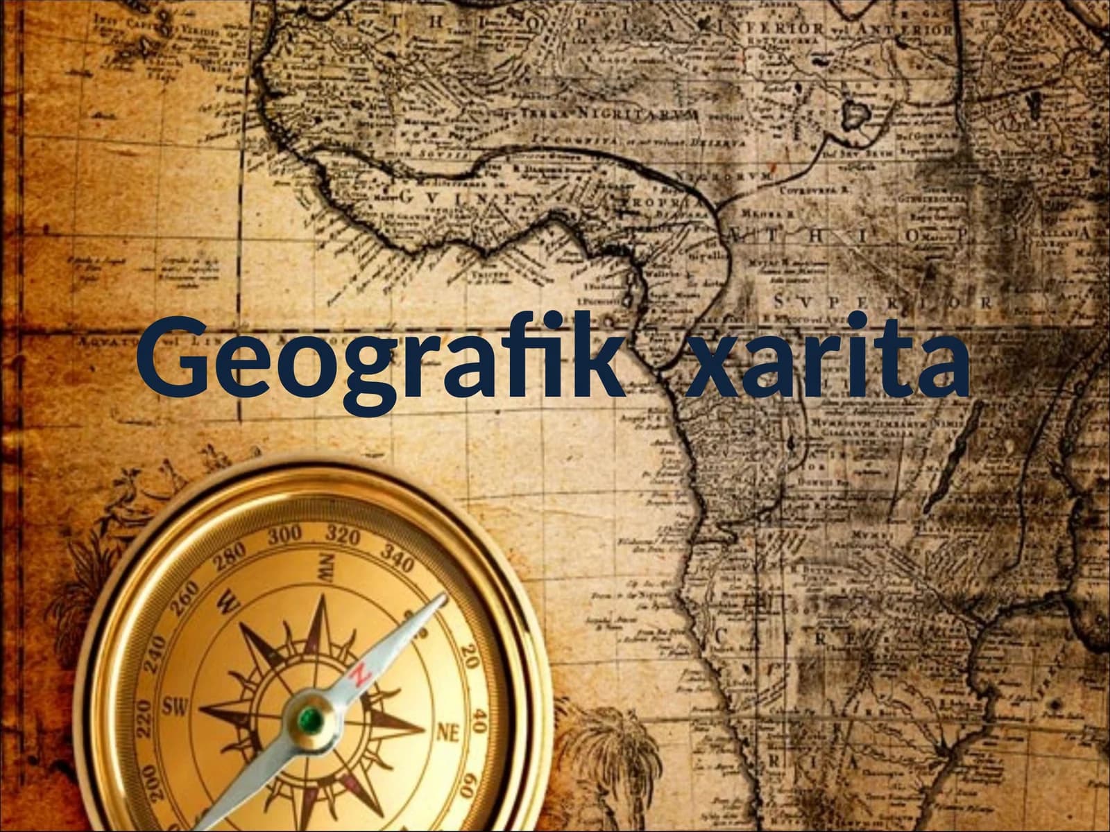 5-sinf Geografiya fanidan Geografik xaritalar dars taqdimoti