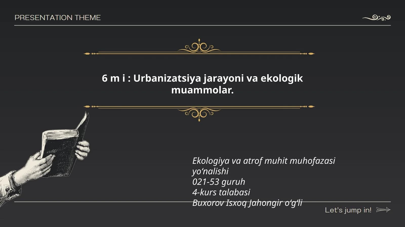 Urbanizatsiya jarayoni va ekologik muammolar