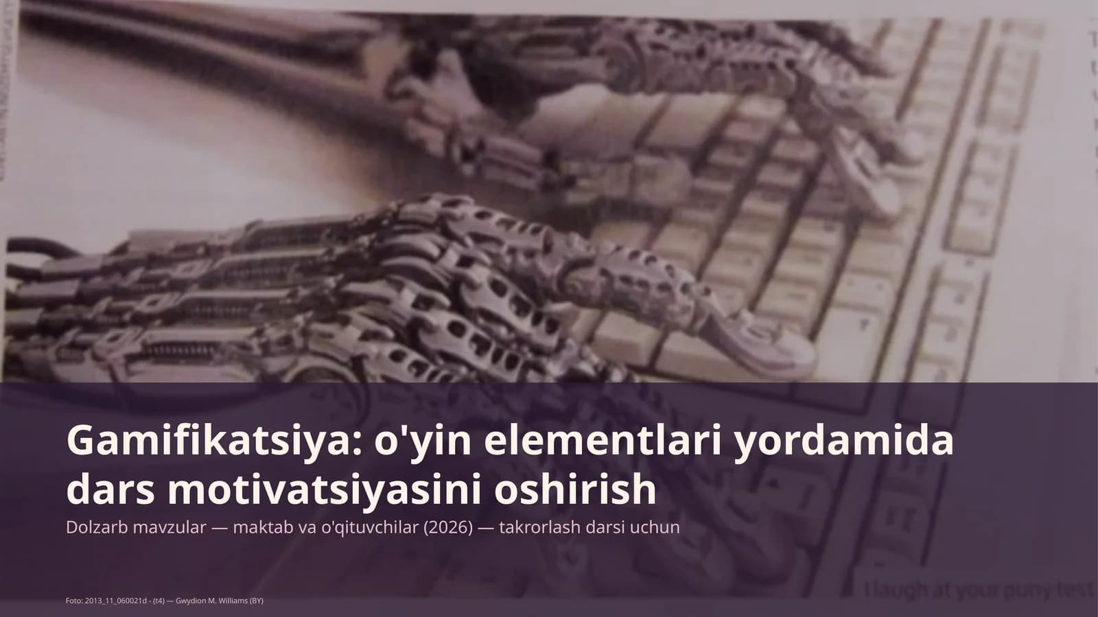 Gamifikatsiya: o'yin elementlari yordamida dars motivatsiyasini oshirish