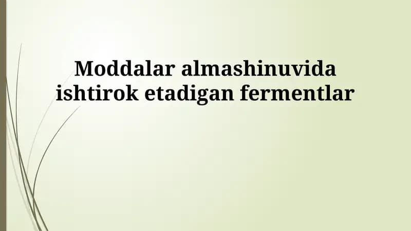 Siydik kislotasi sikli fermentlari