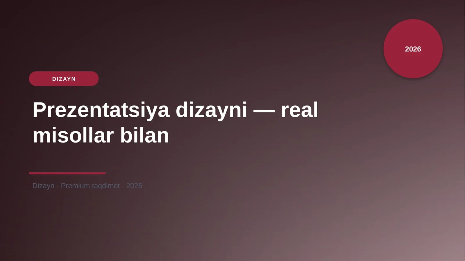 Prezentatsiya dizayni