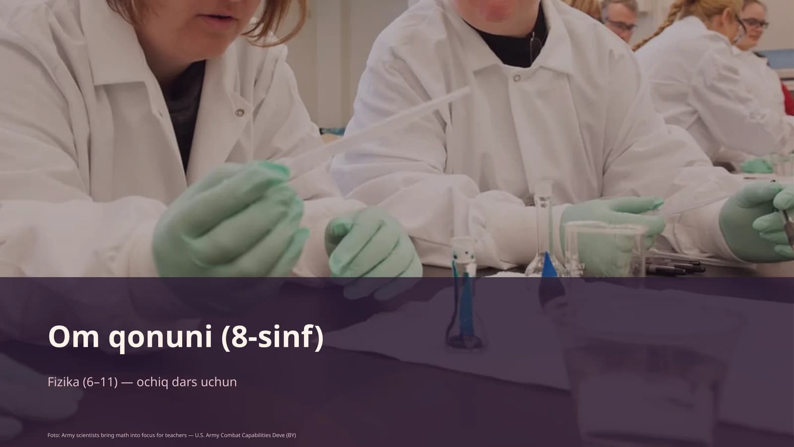 Om qonuni (8-sinf)