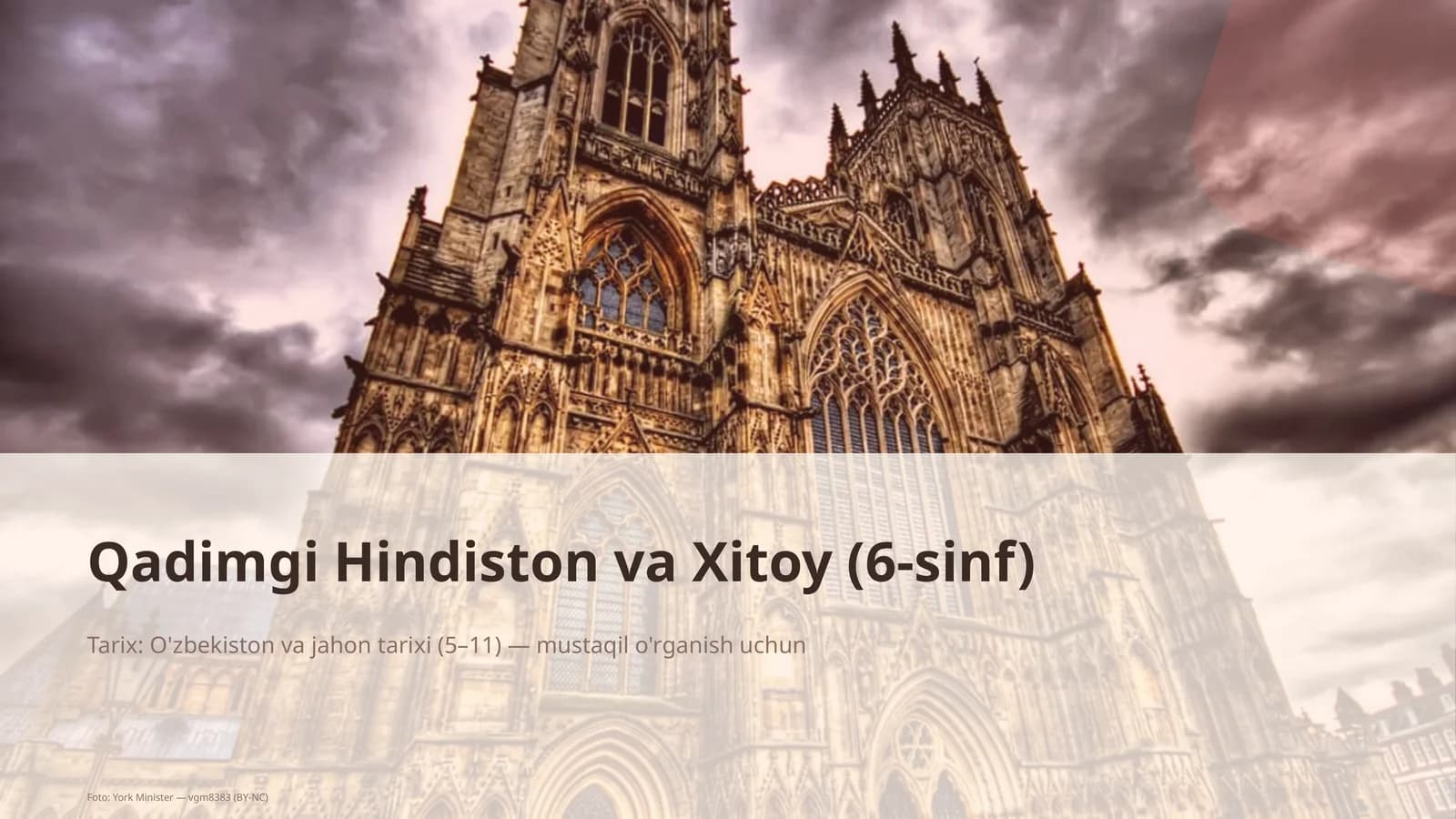 Qadimgi Hindiston va Xitoy (6-sinf)