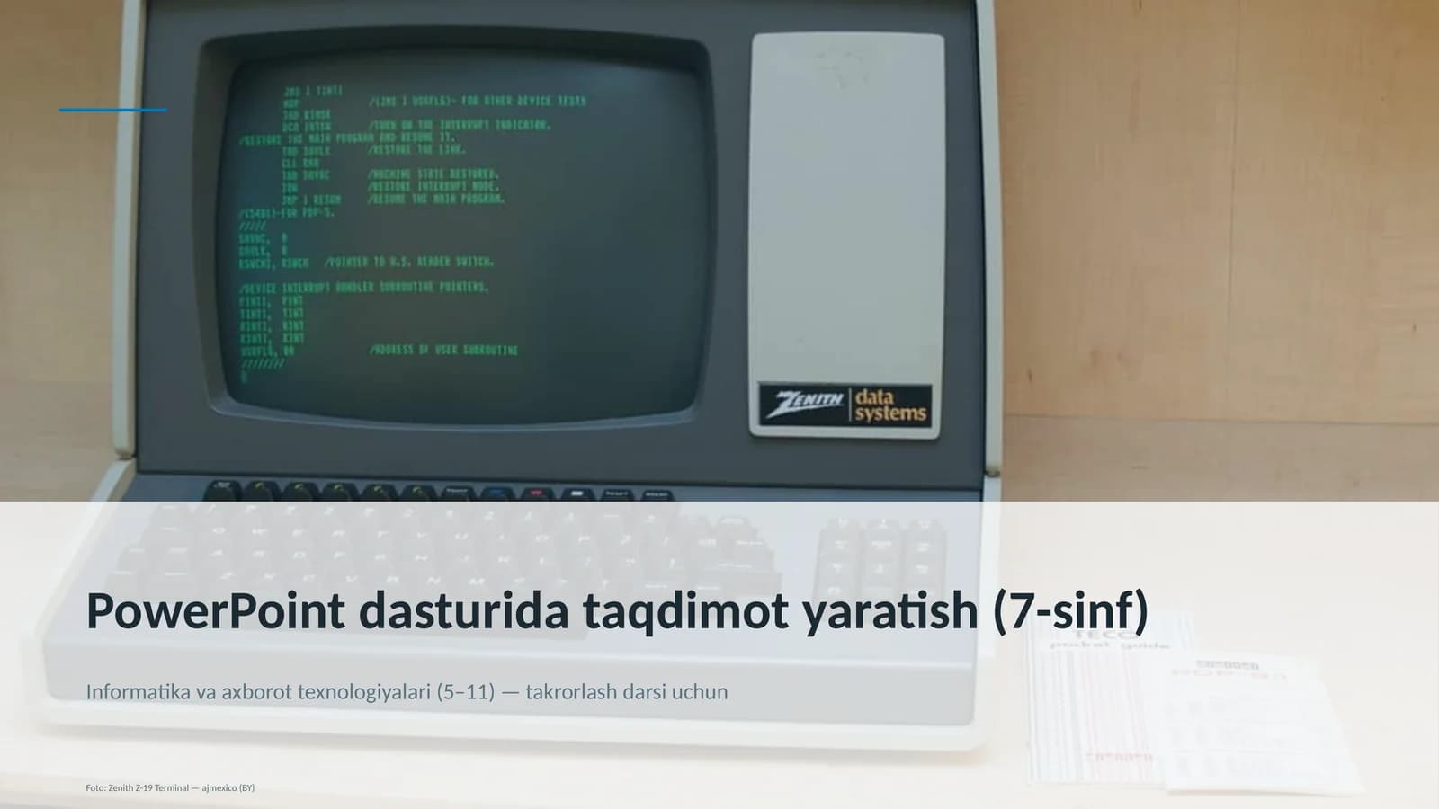 PowerPoint dasturida taqdimot yaratish (7-sinf)