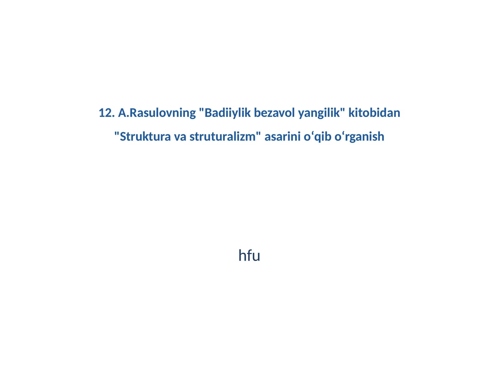 Struktura va struturalizm