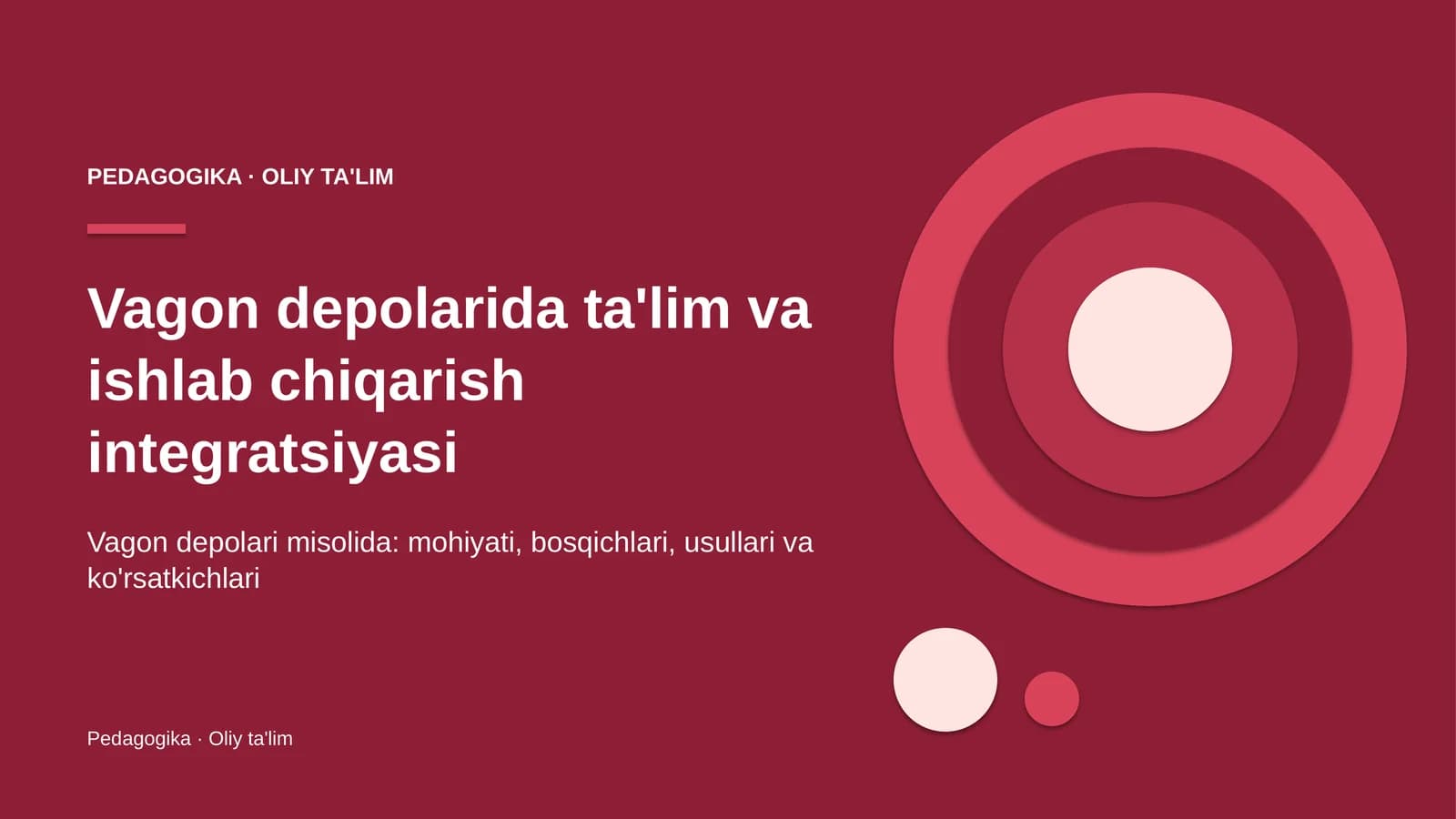 vagon depolarida ta'lim va ishlab chiqarish integratsiyasi 3995