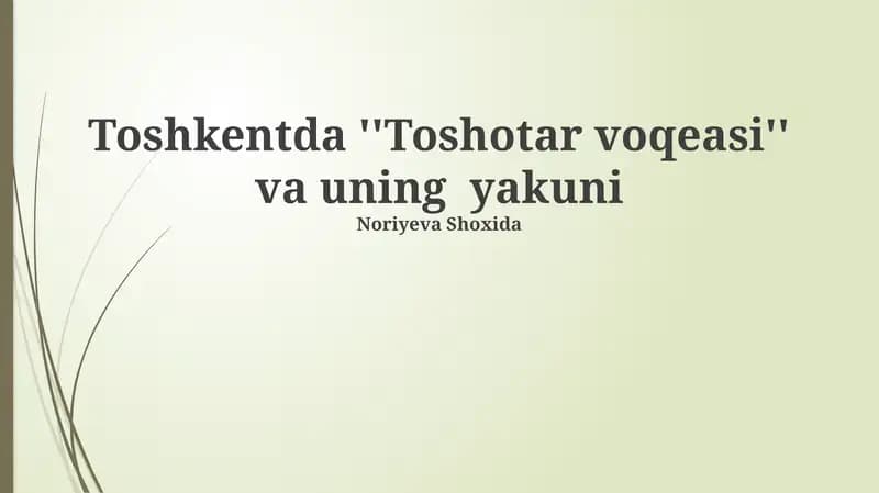 Toshotar voqeasi