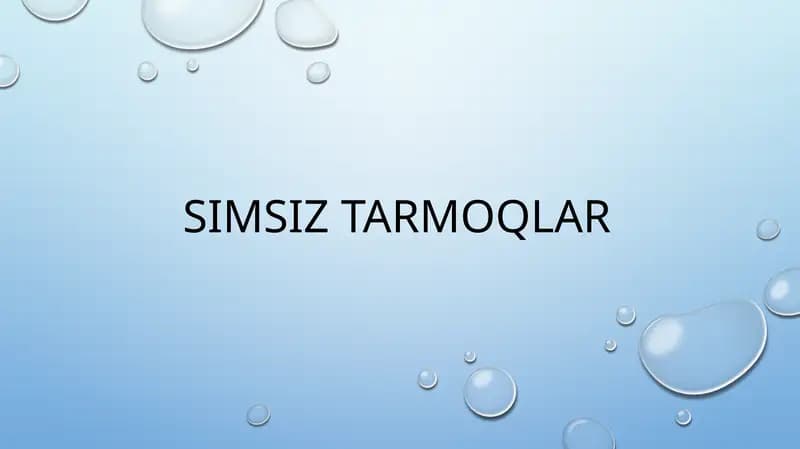 Simsiztarmoqlar