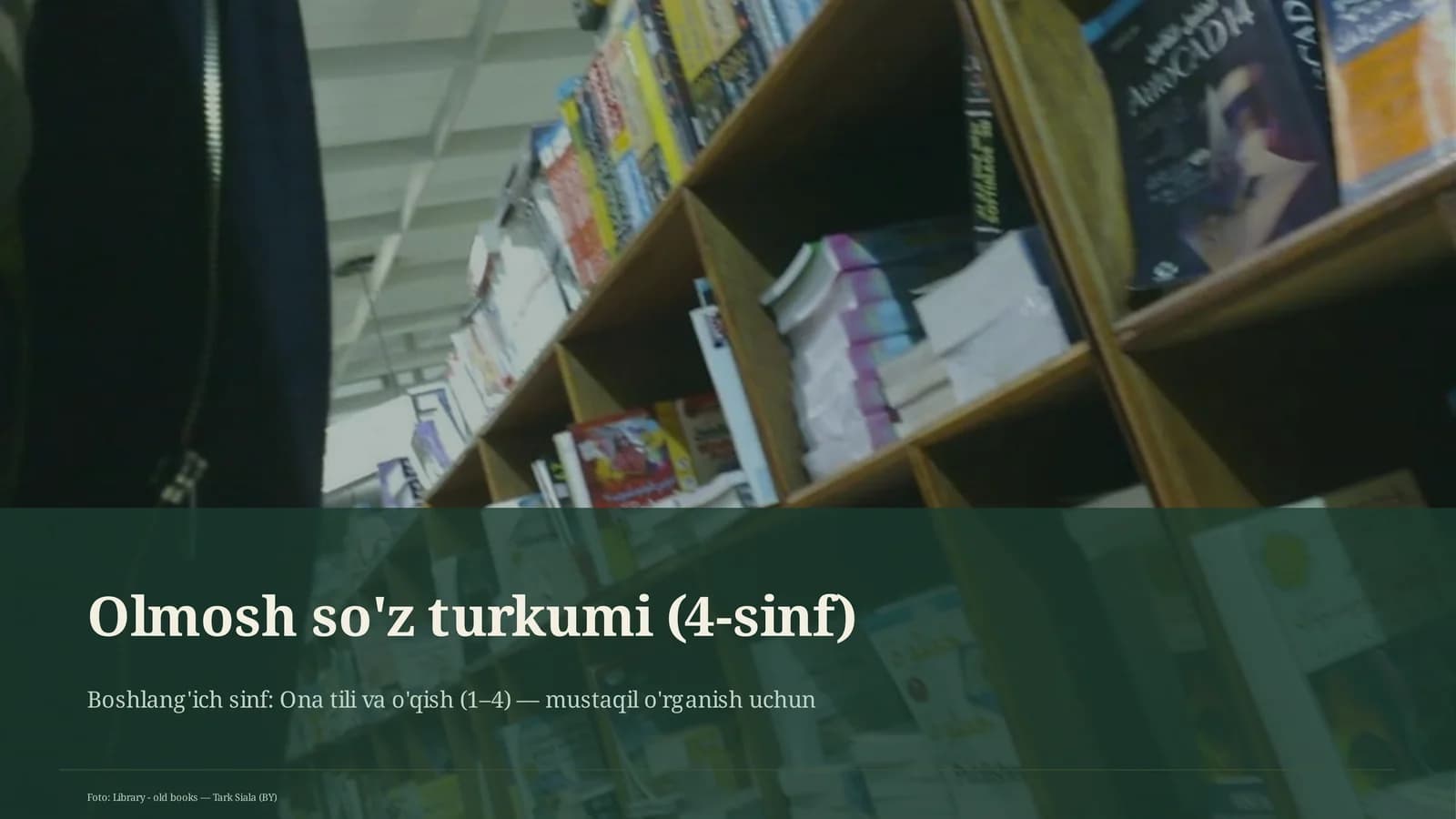 Olmosh so'z turkumi (4-sinf)