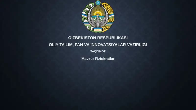 Fiziokratlar