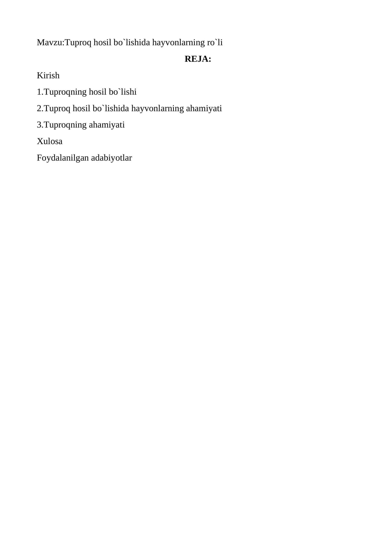 TUPROQ HOSIL BO`LISHIDA HAYVONLARNING RO`LI.docx