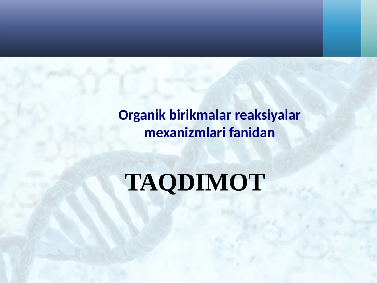 Organik birikmalar reaksiyalar mexanizmlari