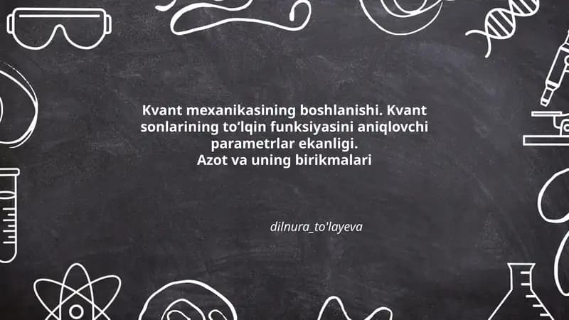 Kvant Mexanikasi