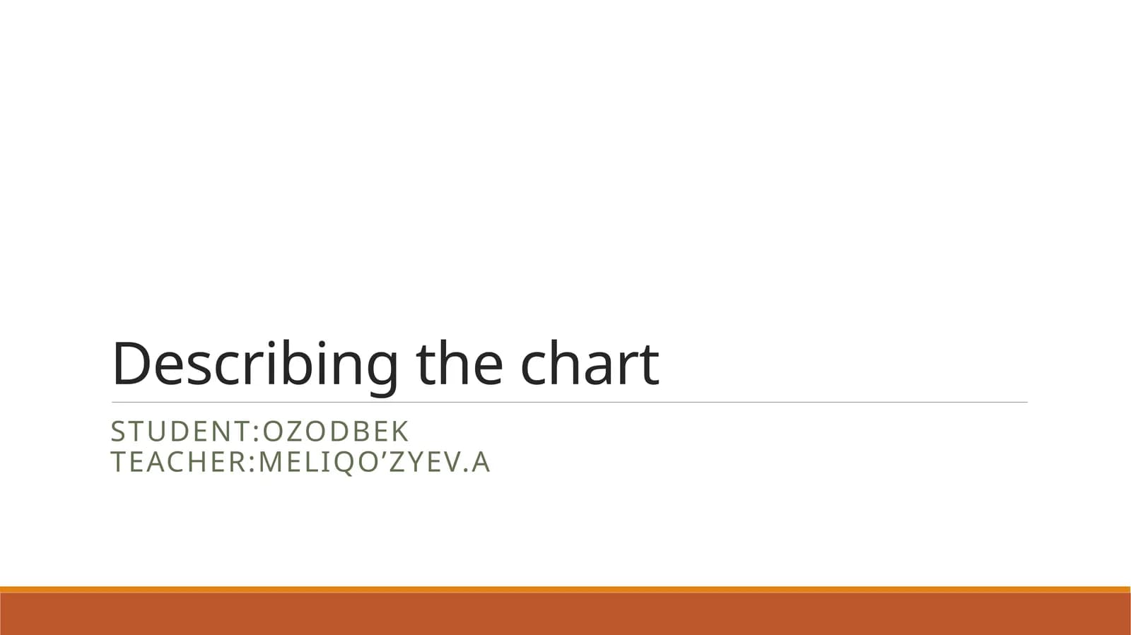 Describing the chart