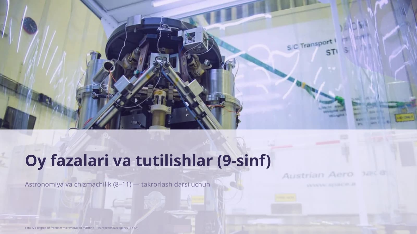 Oy fazalari va tutilishlar (9-sinf)