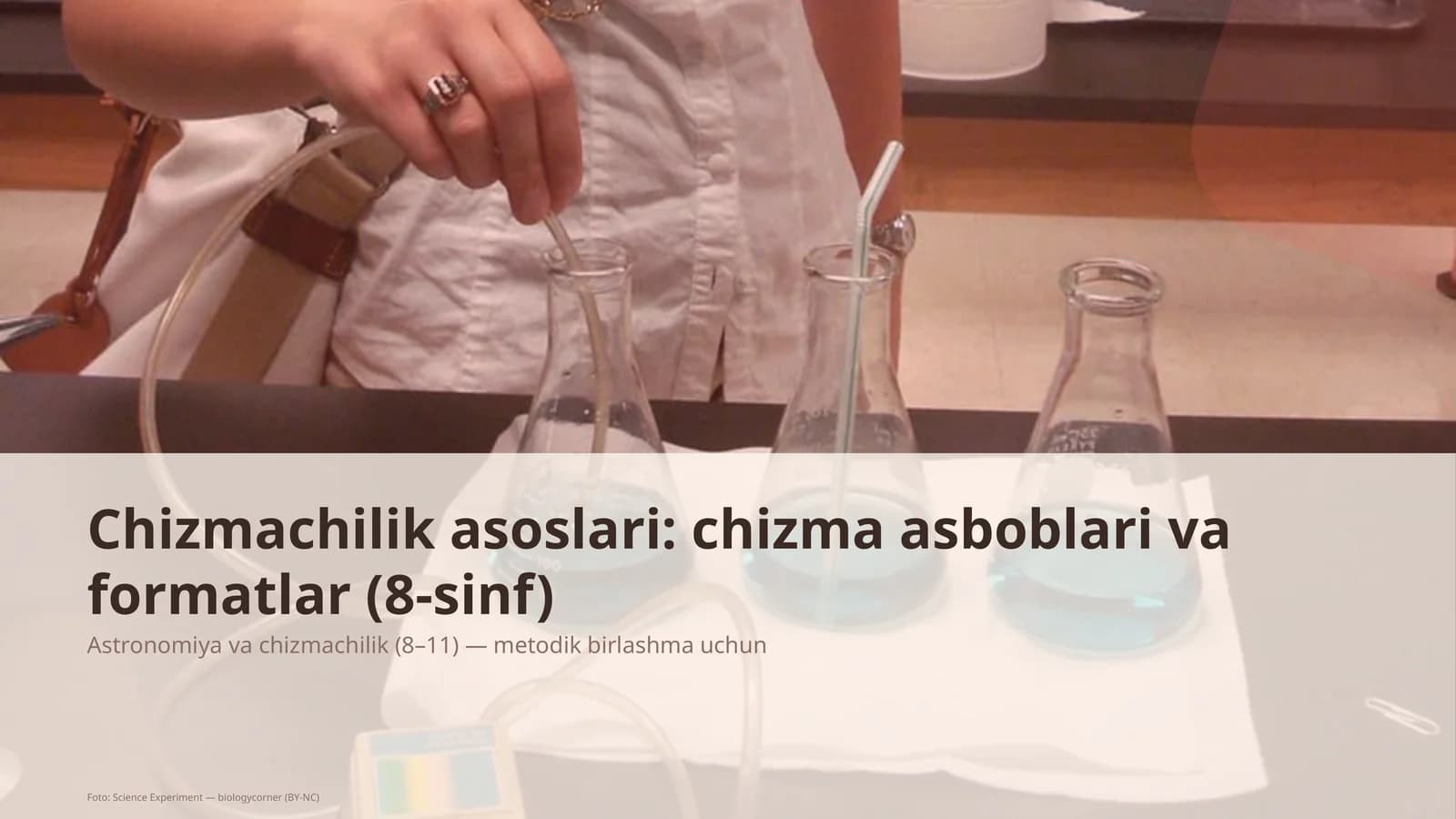 Chizmachilik asoslari: chizma asboblari va formatlar (8-sinf)