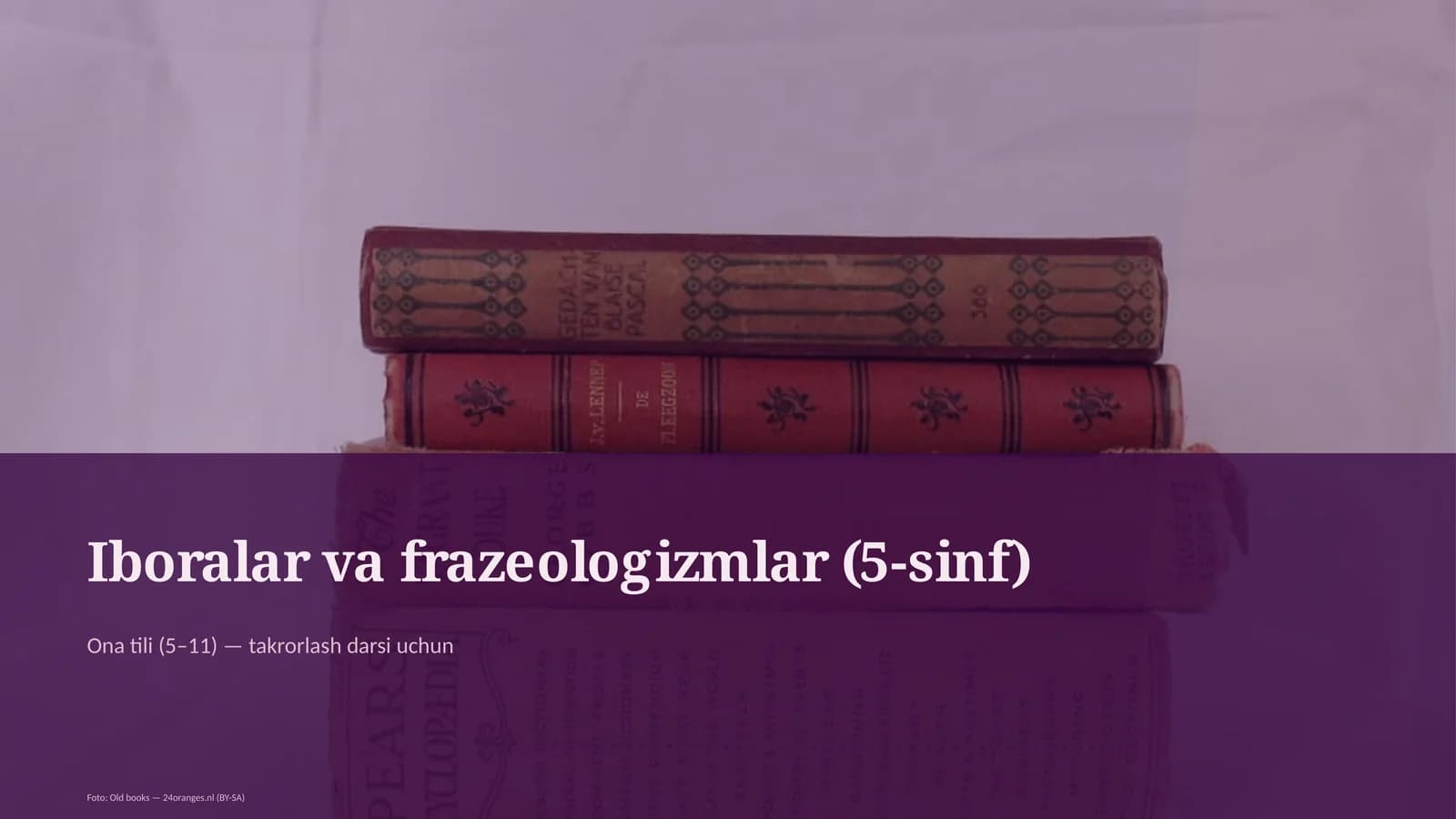 Iboralar va frazeologizmlar (5-sinf)