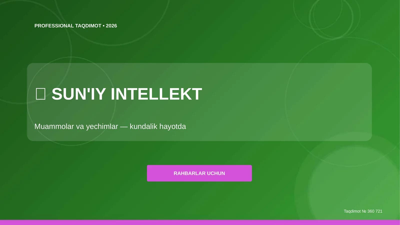 Sun'iy intellekt: muammolar va yechimlar (kundalik hayotda) [rahbarlar uchun]