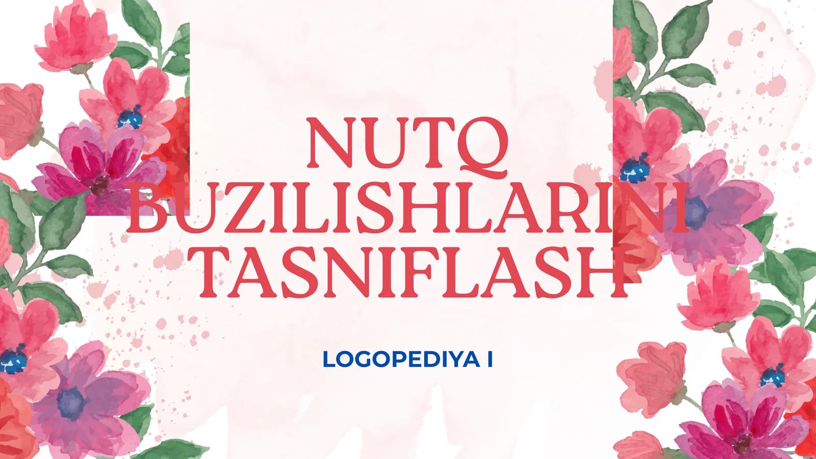 LOGOPEDIYA I