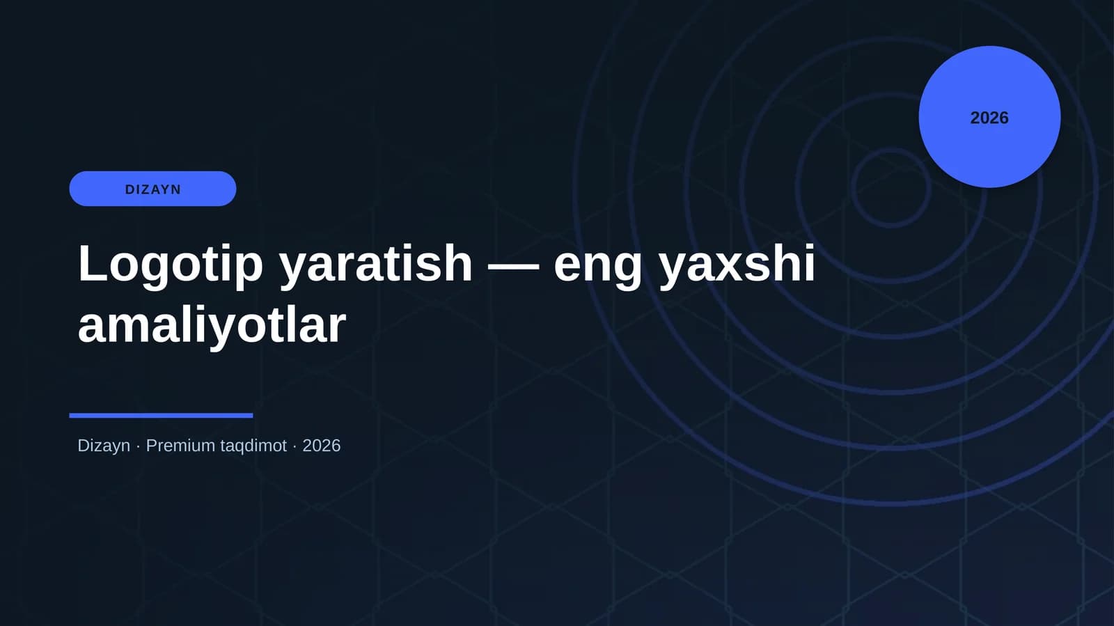 Logotip yaratish — eng yaxshi amaliyotlar