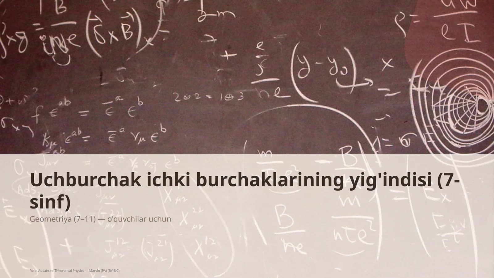 uchburchak ichki burchaklarining yigindisi 7 sinf 266