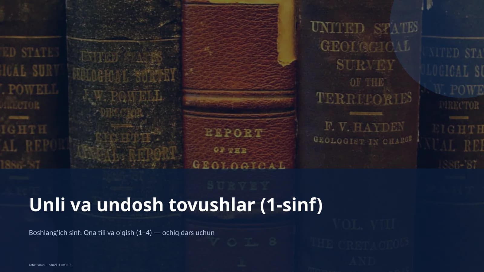 Unli va undosh tovushlar (1-sinf)