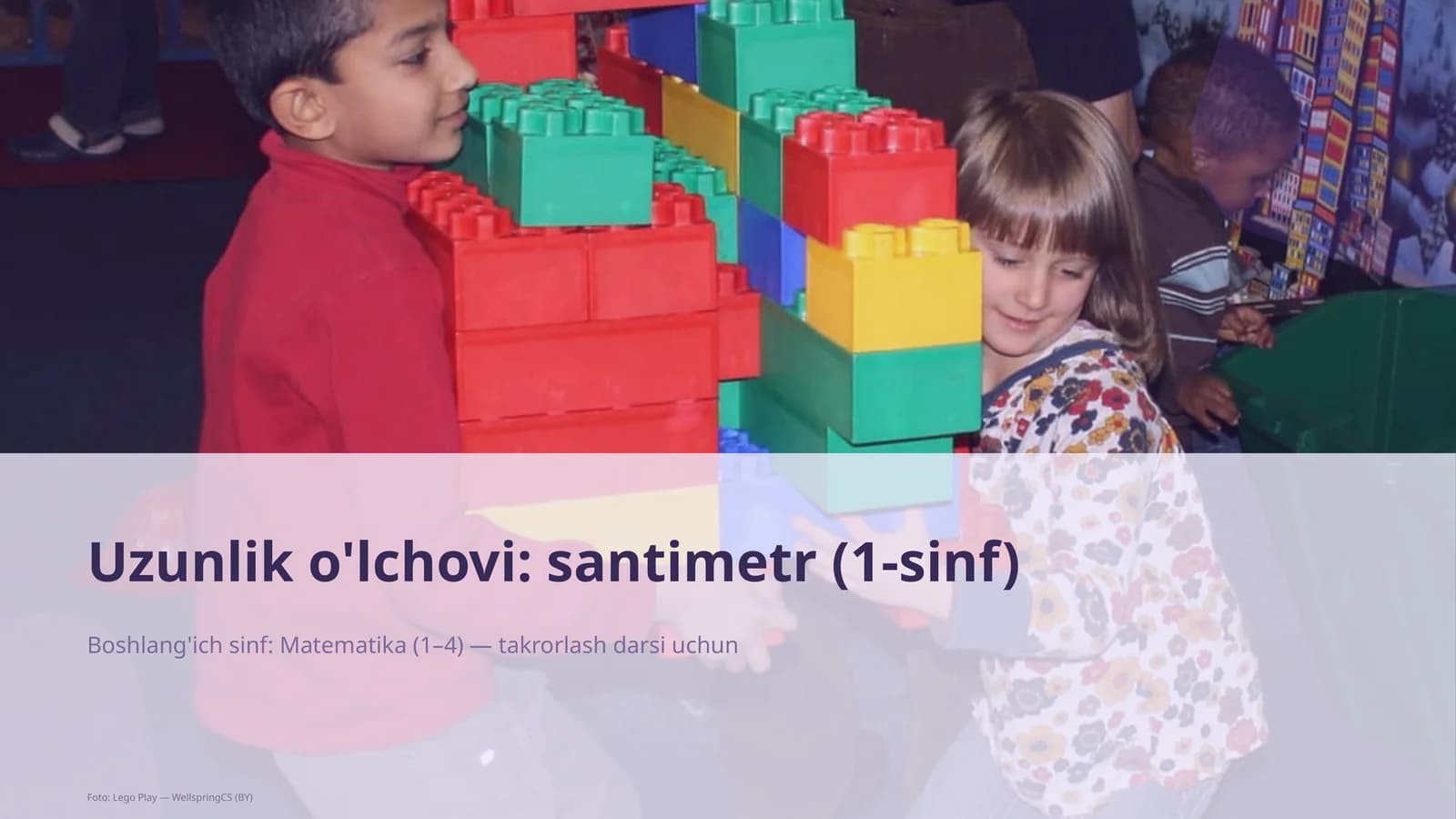 Uzunlik o'lchovi: santimetr (1-sinf)